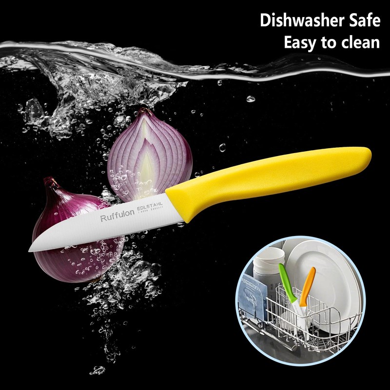 Ruffulon Vegetable and fruit knife set of six, high carbon