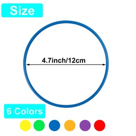 24 Piece Plastic Toss Rings Toys,Mini Throwing Rings Toss Hoops for Kids,Carnival Party Favo Rings Toss for Indoor Outdoor Sport Games for Speed and Agility Practice Game-4.7inch