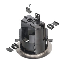 Arlington FLBR5420 Recessed Power and Data Round Floor Box (Nickel)