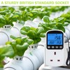 PRITOK Thermostat Plug Socket with 1.7m Sensor: Digital Temperature Controller
