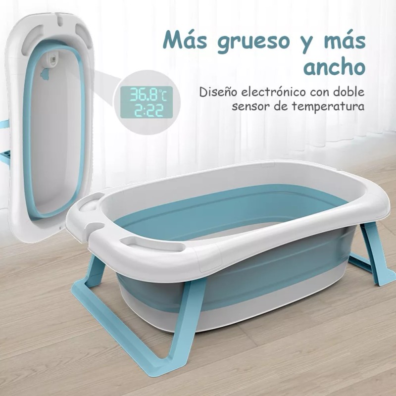 NS Bañera Tina De Baño Para Bebe Plegable Antideslizante+cojín