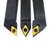 ASZLBYM 3PCS 1/2" CNC Lathe Carbide Turning Tools Indexable Holder
