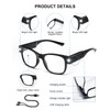 OKH Reading Glasses with Lights, Rechargeable, Bright LED Lighted Readers