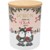 Sheepworld Cookie Tin with German Text