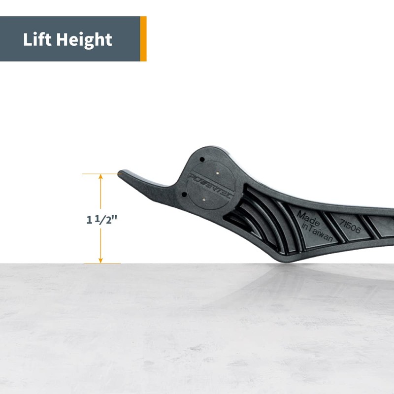 POWERTEC Door Lifter, Foot Operated Drywall, Panel Lifter, Drywall Lifter