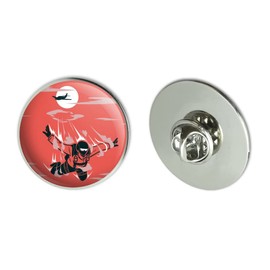 Skydiver Skydiving Out of Plane Metal 1.1" Tie Tack Hat Lapel Pin Pinback