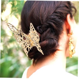 IWOWHERO 3pcs Large Shark Clip Hair Accessory Butterfly Claw Clips for Women Girls