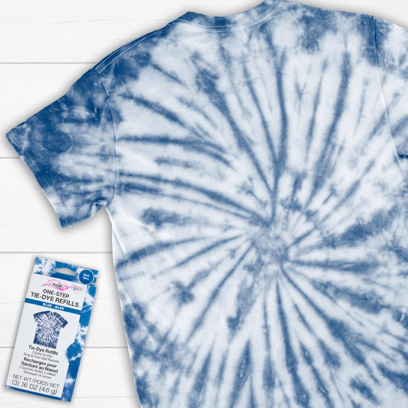 Tulip One-Step Tie-Dye Kit Dye Refill Packs, Blue