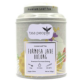 Tea People Formosa Jade Oolong, Loose Leaf Oolong Tea In A Tin Caddy, 125 g