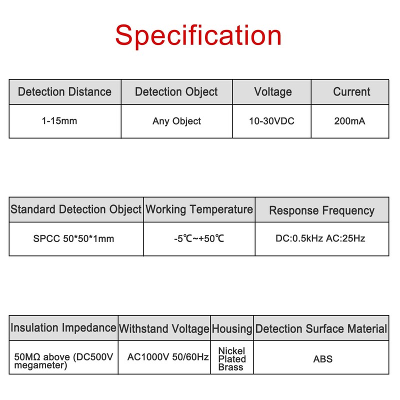 Heschen M30 Capacitive Proximity Sensor Switch, Non-Shield Type, LJC30A3-H-Z/CX, Detector
