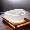 Steinfixx® Real Selenite Charging Cradle Heart Large and Heavy Design