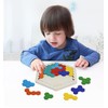 Wooden Hexagon Puzzle Tangram Toy Puzzle Montessori Learning Toy for