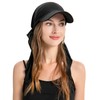 ZLYC Women's Summer Chemo Headwear with Brim Visor Pre-Tied Lightweight