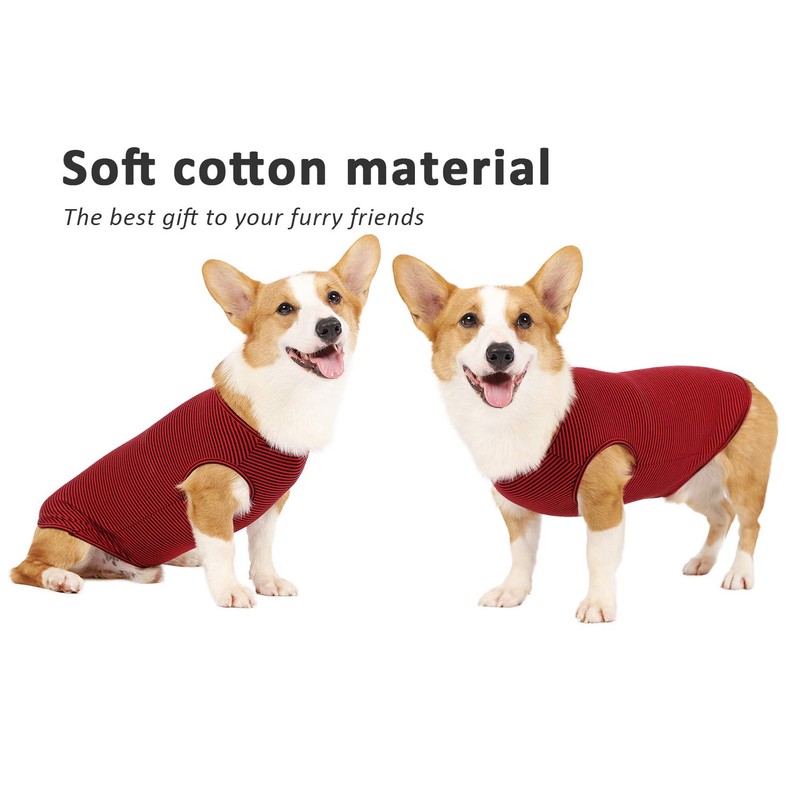 WEONE Camisetas de verano para perros, chaleco de algodón a