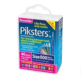 Piksters Buy Piksters Interdental Brushes Navy Size 000 40 Pack Online