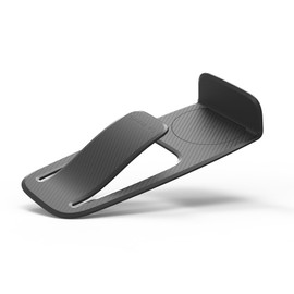 miunik - Spring - Door Stopper, Door Holder and Damper - Double Protection Against Doors Closing and slamming, Floor mounting (Black)