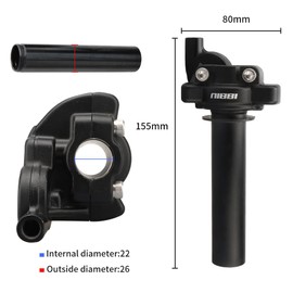NIBBI Motorcycle Throttle Assembly,Motorcycle Throttle Assembly,High Sensitivity Short Stroke Light Control Motocross Twist Throttle Handlebar,Throttle Tube Fit Dirt Bike Motocross,Pit BIke Assembly