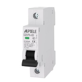 APIELE Miniature Circuit Breakers AC 120/240V, 20Amp 1Pole Circuit Breaker for Solar Photovoltaic Systems, DIN Rail Mount AC Disconnect Switch (1P-20A)