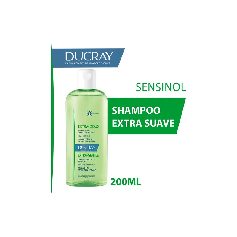Ducray Extra Suave Shampoo Biodegradable Uso Diario 200ml