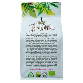 Light Roast Fairtrade Organic Coffee Beans 200g - Shade Grown Bird Friendly Coffee - Bird And Wild Coffee - All Coffee Machines - Donation to RSPB - Strength 3