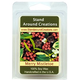 Stand Around Creations Soy Wax Melt Tart - Scent: Peppermint 3oz. White