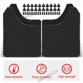 Unbranded Carbon Fiber Effect Splash Guards Mud Flaps for Toyota 4Runner Sport 4x4 TRD SR5