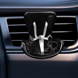 Funny Car Dashboard Air Vent Trim Clip, Cute Doll Seat Car Air Freshener Outlet Clip, Creative Chair Auto Diffuser Clip for Dolls Display, Automotive Interior Decoration Accessories (Black)