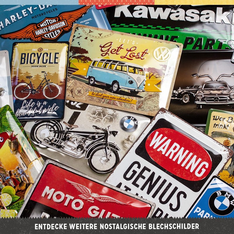 Nostalgic-Art Retro Hanging Shoes Off – Warning Sign as Gift