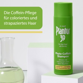 Plantur 39 Plantur 39 Phyto-Coffein-Haarshampoo für Damen - 3 x 250ml - speziell für coloriertes und strapaziertes Haar | Koffein gegen Haarausfall bei Frauen | stärkt das Haarwachstum