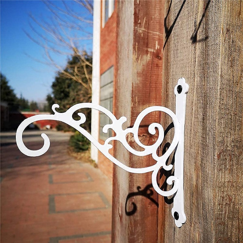 YOYOSO Sunshine Iron Hanging Planter Bracket, 2 Pcs 6-Inch Wall