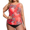 Holipick - Traje de baño Tankini de Dos Piezas para