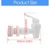 HLGHLG 2-Pack White BPA-Free Replacement Water Faucet, Ceramic Spigot for