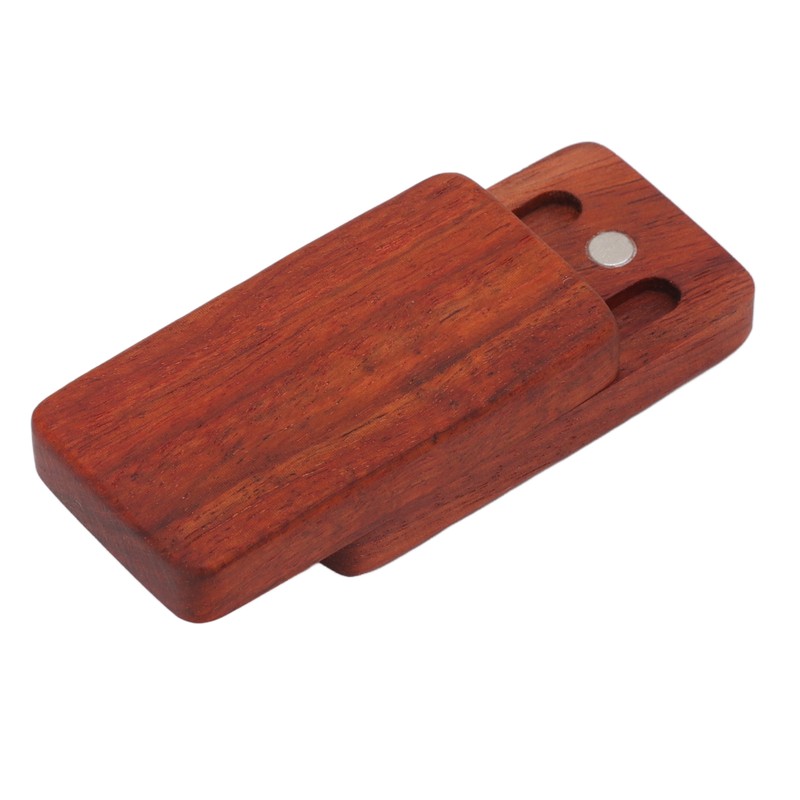 Fidget Slider Red Sandalwood Stress Relief Engraved Fingertip Fidget Slider