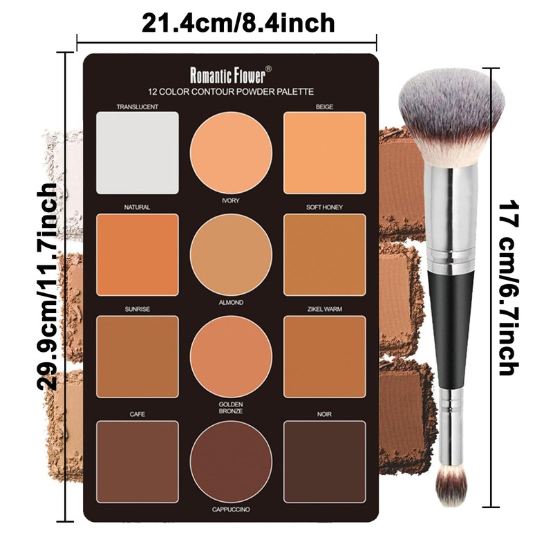 Joyeee Contouring Makeup Palette for Beginners, 9 Colors Large Pro