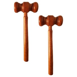 YongXiangPeng Judge Gavels Wooden Gavels Mini Wooden Mallet Toys for Judge Lawyer Auction and Cosplay Performance Prop（2 Pcs）
