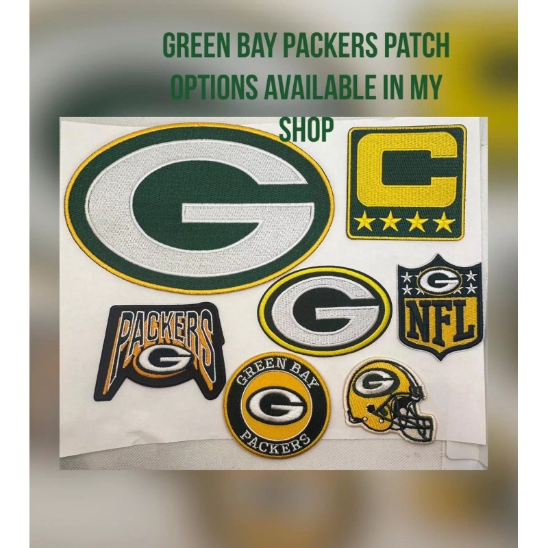 Unbranded Green Bay Packers Round 3" Patch Iron on