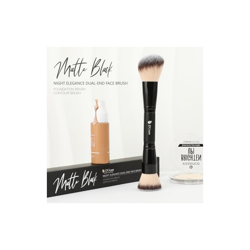 Ducare Cepillo Base Contorno Bronceador Brocha Maquillaje Doble Punta Mezclar
