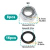 YINETTECH 8 Piece M8 Skateboard Lock Nuts Set Heavy Duty