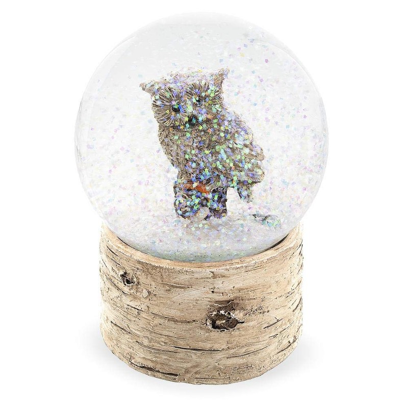 BestPysanky White Owl Snow Globe