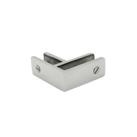 FHC Stabilizing Glass Clamp 90 Degree Glass-to-Glass 1/2"-9/16" Glass - Polished S