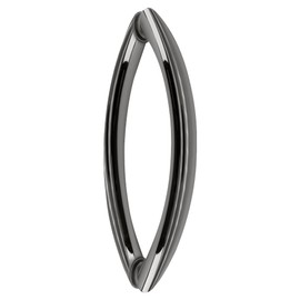 CRL 8" Chrome Crescent Style Back-to-Back Pull Handles