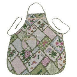 FAIRYGATE BBQ Aprons for Men Floral Aprons Vintage Flower with Pocket for Kitchen Chef Bakers Cooking Baking Gardening Machine Washable Easy to Clean 100% Cotton A5725