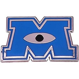 Monsters Movie Inc Logo Metal Enamel 1 Inch Tall Pin