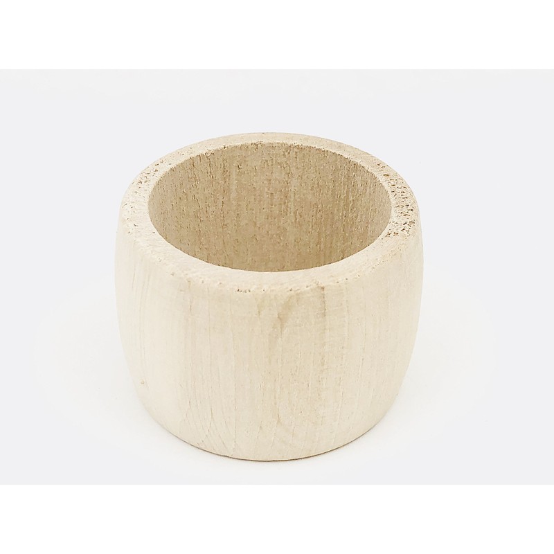 MGI Development Untreated Wood Napkin Rings Made in France, Jura