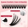 Kit Pestañas 50d Kit De Extensiones Pestañas 240 Clusters