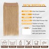 Benehair Human Hair Extensions Thick Ends Invisible Wire Real Human