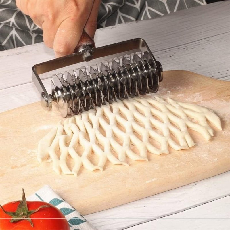 Stainless Steel Dough Lattice Pastry Cutter for Cookie Bread Pie