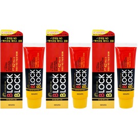 Nesura Autri Block&Block Original Sun Cream 80g x3 / 네슈라 오뜨리 블록앤블록 오리지널 선크림 80g x3개