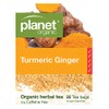 Planet Organic Turmeric Ginger 25 Tea Bags