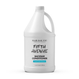 Hair Bar NYC Fifth Avenue Sulfate-Free Professional Conditioner 1 Gallon (128 fl oz / 3,785 ml) – Hydrating, Color-Safe, Detangling, Luxury Salon Backbar